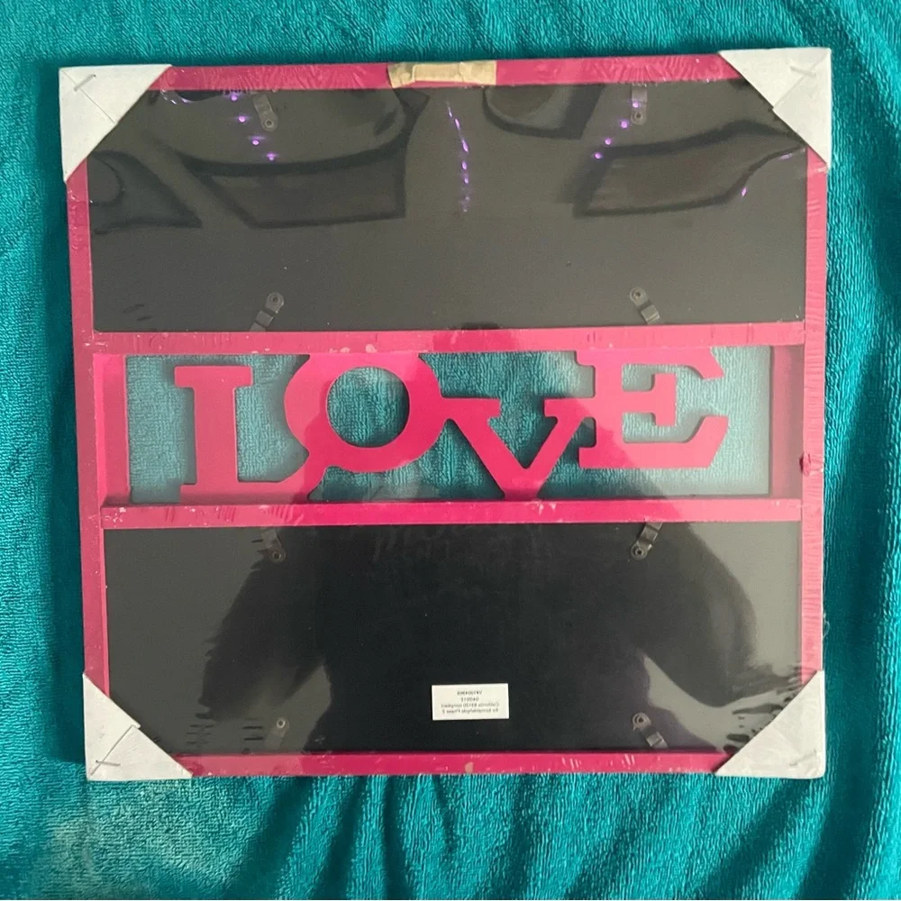 Pink Bejeweled Love Photo Collage Frame - Picture 2 of 3